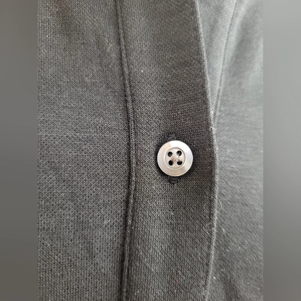 Banana Republic Women's Black Button Down Short Sleeve Shirt Size Large NWT - Picture 6 of 12